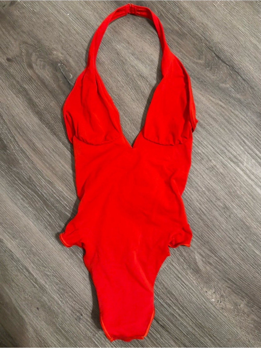 SKIMS Deep Plunge Halter Bodysuit